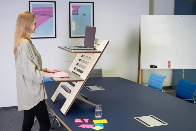 standing desk health productivity